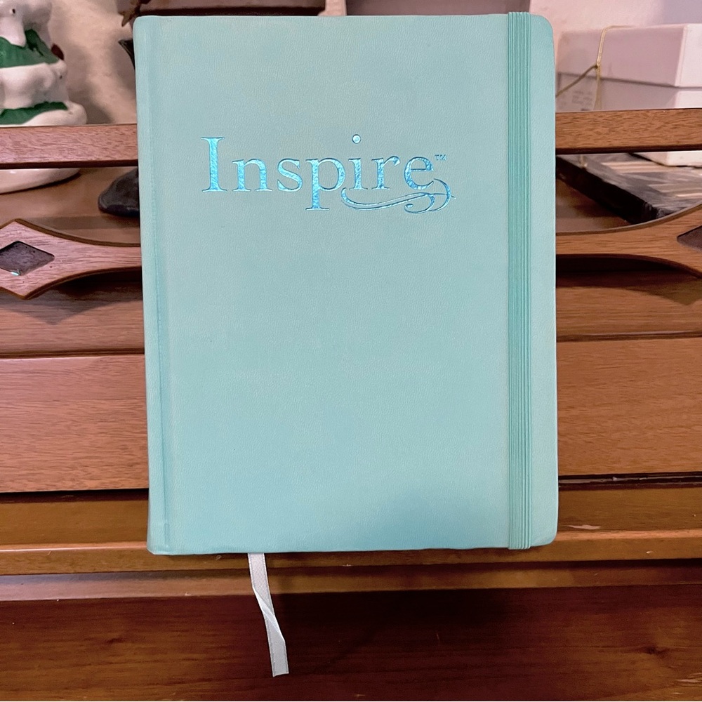 Tyndale NLT Inspire Bible (Hardcover, Aquamarine): Journaling Bible